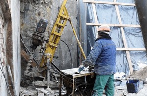 Процесс работы по созданию буроинъекционных свай