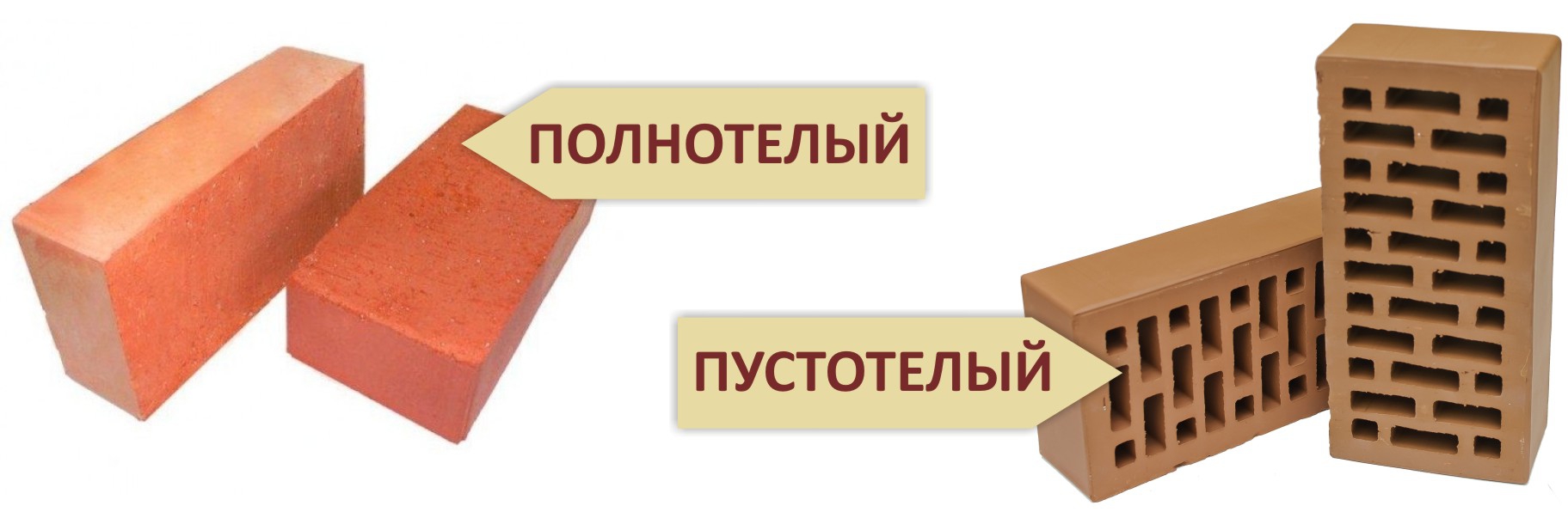 Виды силикатного кирпича