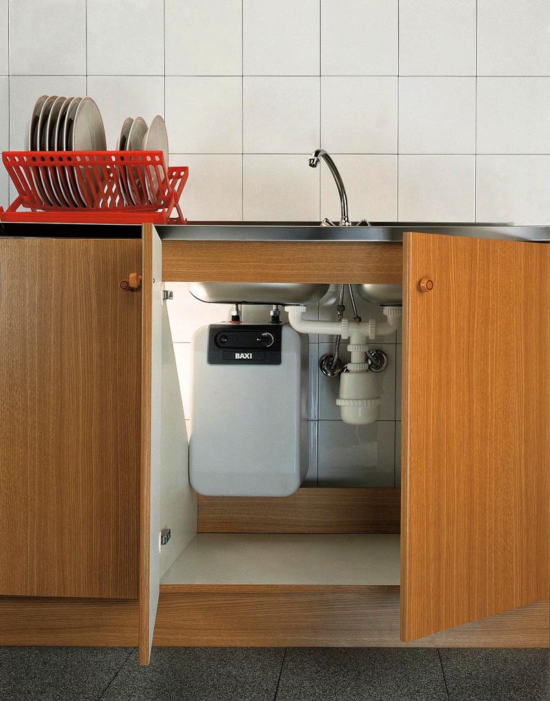 Газовый котел под мойкой